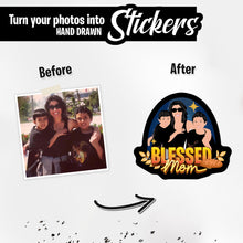 Load image into Gallery viewer, Personalized Stickers for Blessed Mom Stickers
