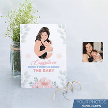 Load image into Gallery viewer, Personalized Stickers for Congrats on the Baby Card
