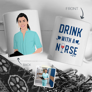 Personalized Stickers for Custom Nurse Mug