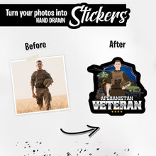 Load image into Gallery viewer, Personalized Stickers for Custom Afghanistan veteran
