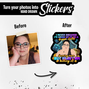 Personalized Stickers for Gamer mom Stickers 