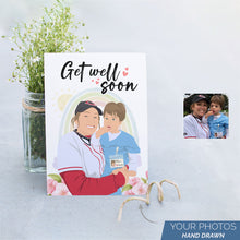 Load image into Gallery viewer, Personalized Stickers for Get Well Soon Card
