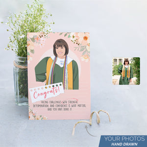Personalized Stickers for Graduation Card