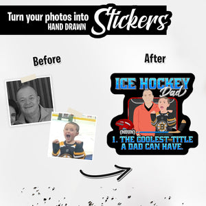 Personalized Stickers for Hockey Dad