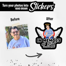 Load image into Gallery viewer, Personalized Stickers for In living memory of Dad
