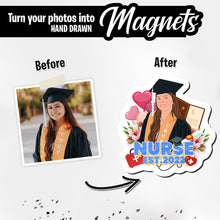 Load image into Gallery viewer, Personalized Magnets for Nursing Graduation Year
