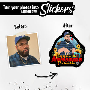 Personalized Stickers for Awesome Dad 