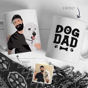 Personalized Stickers for Personalized Dog Dad Mug