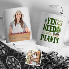 Load image into Gallery viewer, Personalized Stickers for Plant Lady Mug
