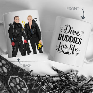 Personalized Stickers for Scuba Mug