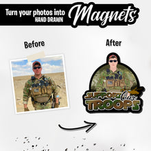 Load image into Gallery viewer, Personalized Magnets for Support Our Military Troops
