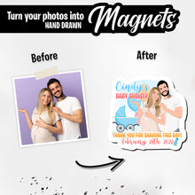 Load image into Gallery viewer, Personalized Magnets for Thank You for Sharing Day Baby Shower
