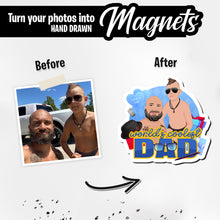 Load image into Gallery viewer, Personalized Magnets for Worlds Coolest Dad
