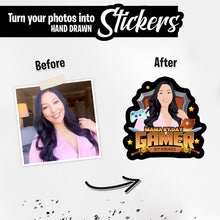 Load image into Gallery viewer, Personalized Stickers for for gamer mom
