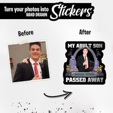 Load image into Gallery viewer, Personalized Stickers for my son sticker RIP
