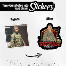 Load image into Gallery viewer, Personalized Stickers for Vietnam veteran
