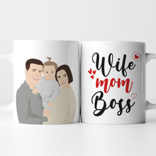 Load image into Gallery viewer, Personalized Mom Mug Wife Mom Boss Custom
