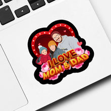 Load image into Gallery viewer, Personalized Mom and Dad Sticker designs customize for a personal touch
