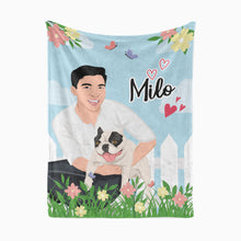 Load image into Gallery viewer, Personalized My Dog Best Friend throw blanket
