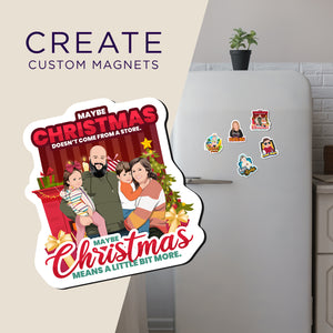 Personalized Not from Store Christmas Gift Magnets Sets