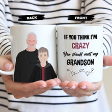 Load image into Gallery viewer, Personalized Photo Crazy Grandson Mug
