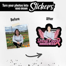 Load image into Gallery viewer, Personalized Stickers for Breast Cancer Awereness 
