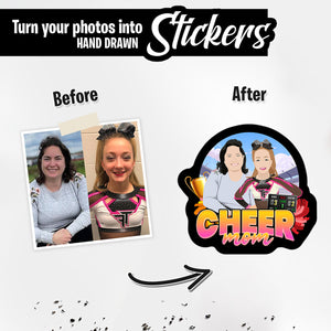 Personalized Stickers for Cheer Mom