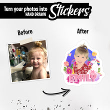 Load image into Gallery viewer, Personalized Stickers for Childs Name Unicorn
