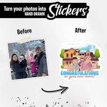 Load image into Gallery viewer, Personalized Stickers for Congratulations on New Home
