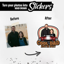 Load image into Gallery viewer, Personalized Stickers for Cool Dad Since Year
