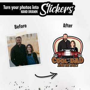 Personalized Stickers for Cool Dad Since Year