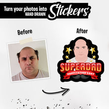 Load image into Gallery viewer, Personalized Stickers for Cusotm Super Dad
