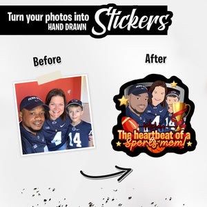 Personalized Stickers for Custom Sports Mom