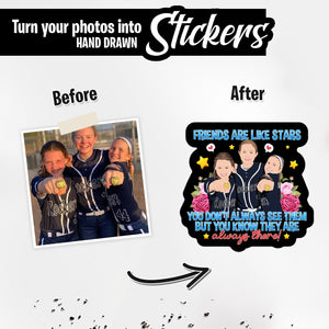 Personalized Stickers for Friends Are Like Stars
