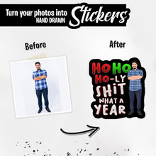 Load image into Gallery viewer, Personalized Stickers for Ho Ho Holy Shit
