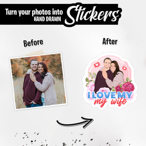 Personalized Stickers for I love my wife
