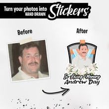 Load image into Gallery viewer, Personalized Stickers for In Loving Memory

