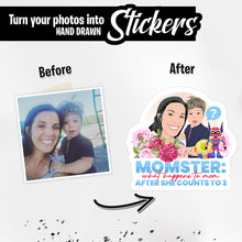 Load image into Gallery viewer, Personalized Stickers for Momster
