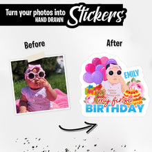 Load image into Gallery viewer, Personalized Stickers for My First Birthday
