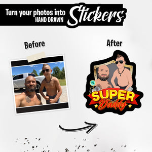Personalized Stickers for Personalized Super Daddy