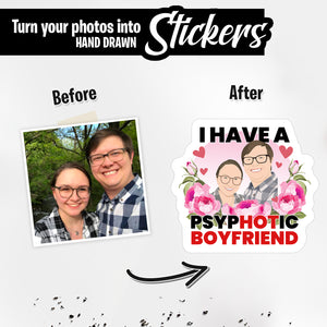 Personalized Stickers for Psychotic Boyfriend