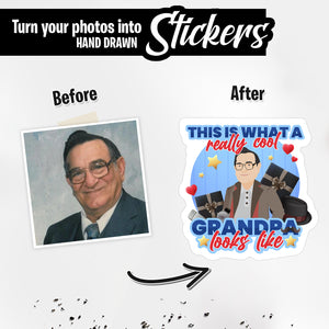 Personalized Stickers for Really Cool Grandpa