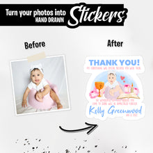 Load image into Gallery viewer, Personalized Stickers for Thank You Christening Name
