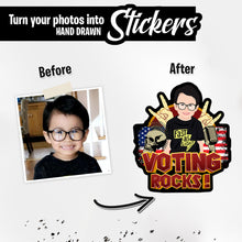 Load image into Gallery viewer, Personalized Stickers for Voting Rocks
