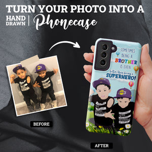 Personalized Superhero Brother Photo Phone Cases