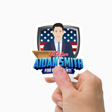 Load image into Gallery viewer, Personalized Vote For President Sticker
