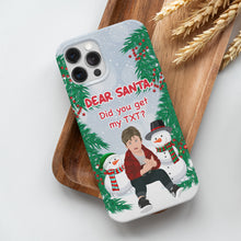 Load image into Gallery viewer, Personalized custom phone case Dear Santa letter 
