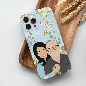 Personalized custom phone case Soon to be Mrs for a bridal shower
