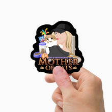 Load image into Gallery viewer, Personalized mother of cats Stickers Personalized
