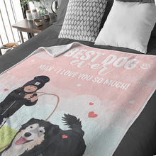 Load image into Gallery viewer, Personalized throw blanket Best Dog Ever
